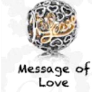 Pandora Authentic Charm with gold “Love”